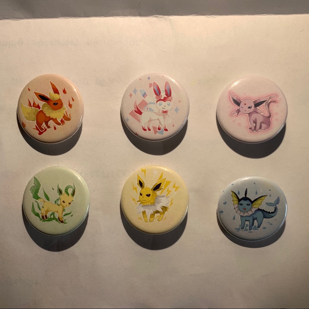 Pokémon evee buttons